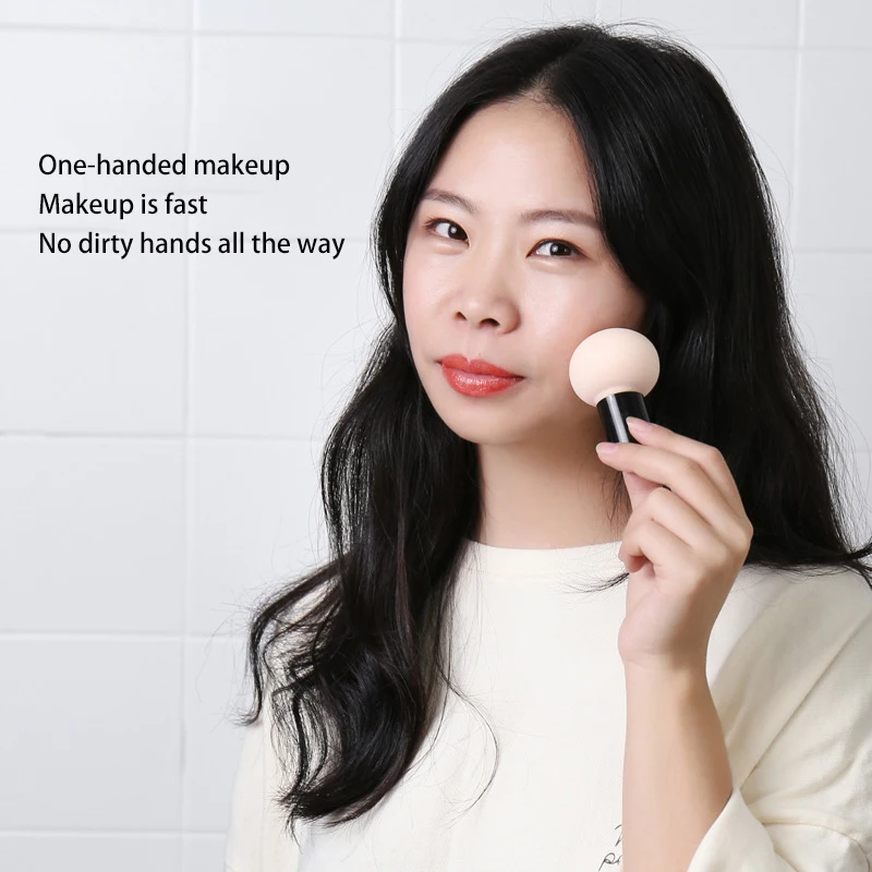 Спонж для макияжа с круглой головкой маленькая