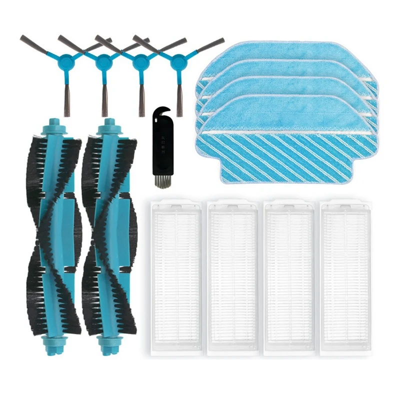 

For IKOHS NETBOT LS22 Robot Vacuum Cleaner Replacement Spare Parts Accessories Main Side Brush Hepa Filter Mop Pad