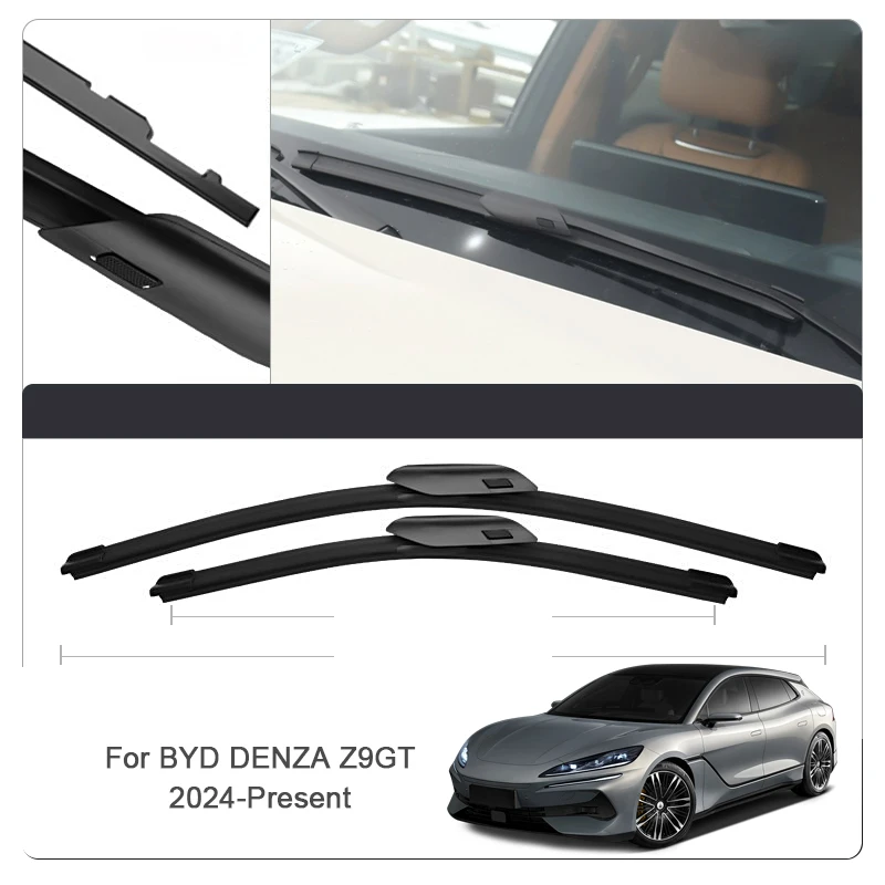 2 шт. автомобильные щетки для стеклоочистителя для BYD DENZA D9 N7 Z9 Z9GT FCB LEOPARD 5 8 B5 B8 YANGWANG U7 U8 U9 2023-2026 резиновая резина для лобового стекла