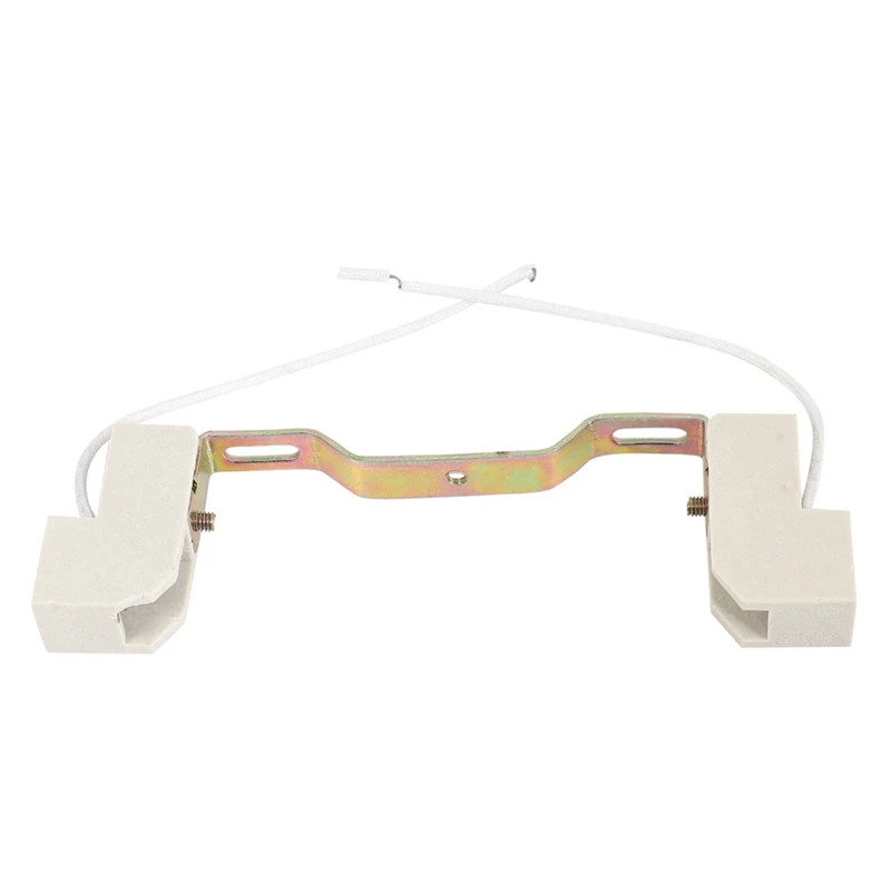 

4X R7S Bulb Socket Lamp Holder Connector Metal Ceramics Handle For Flood Light, 118Mm