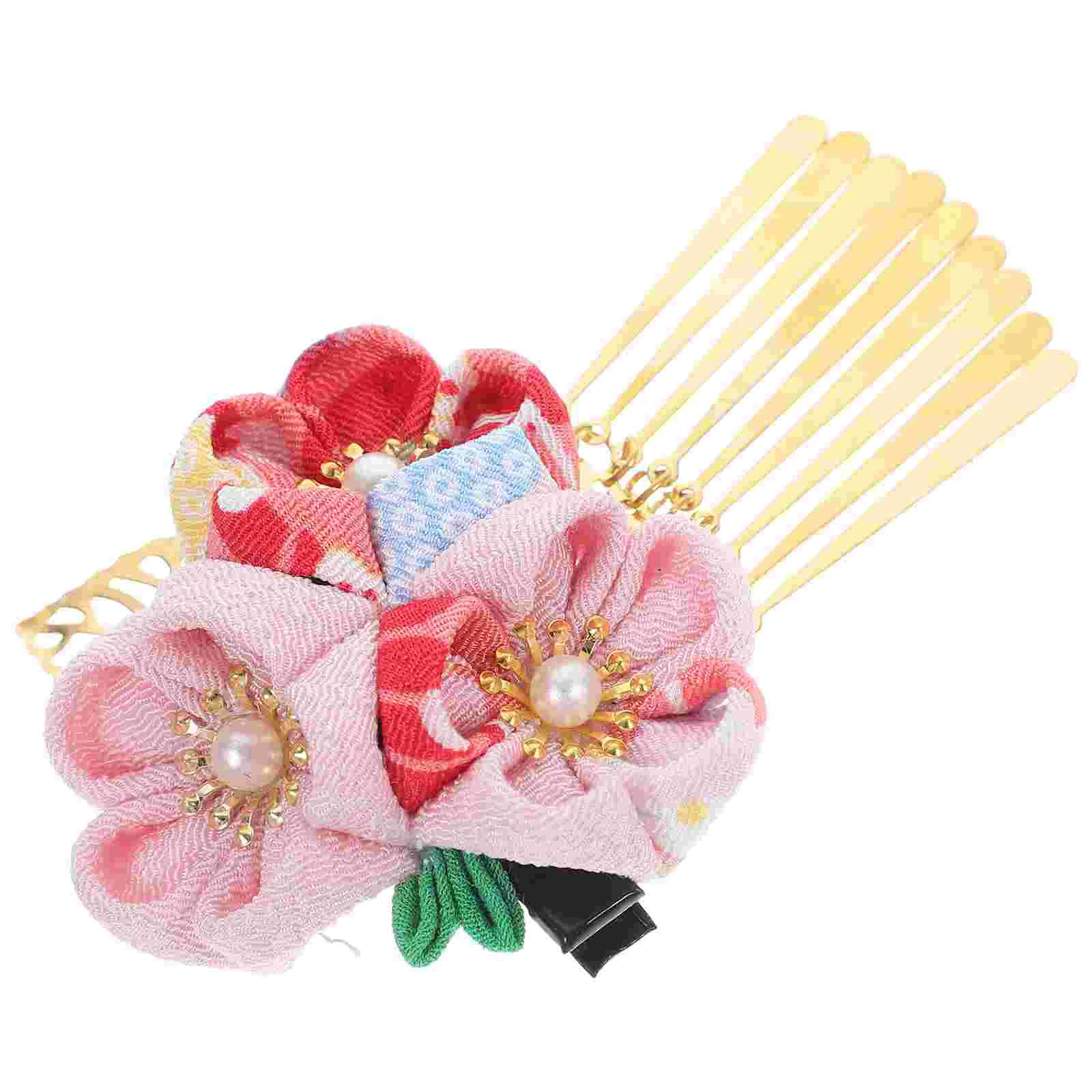 Заколки для украшения волос аксессуары девочек заколки кимоно с цветами детские