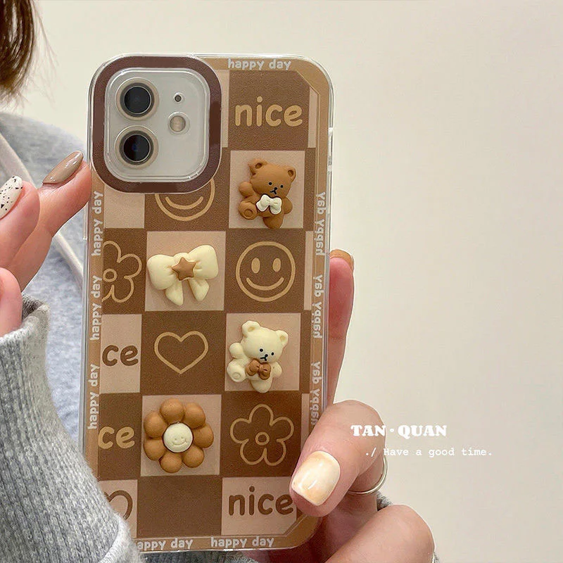 Чехол TD18 3D с милым медведем для OPPO Reno 7 6 5 4 3 Pro Plus SE Lite 2 2F 2Z 4G 5G ACE2 мягкий чехол из ТПУ