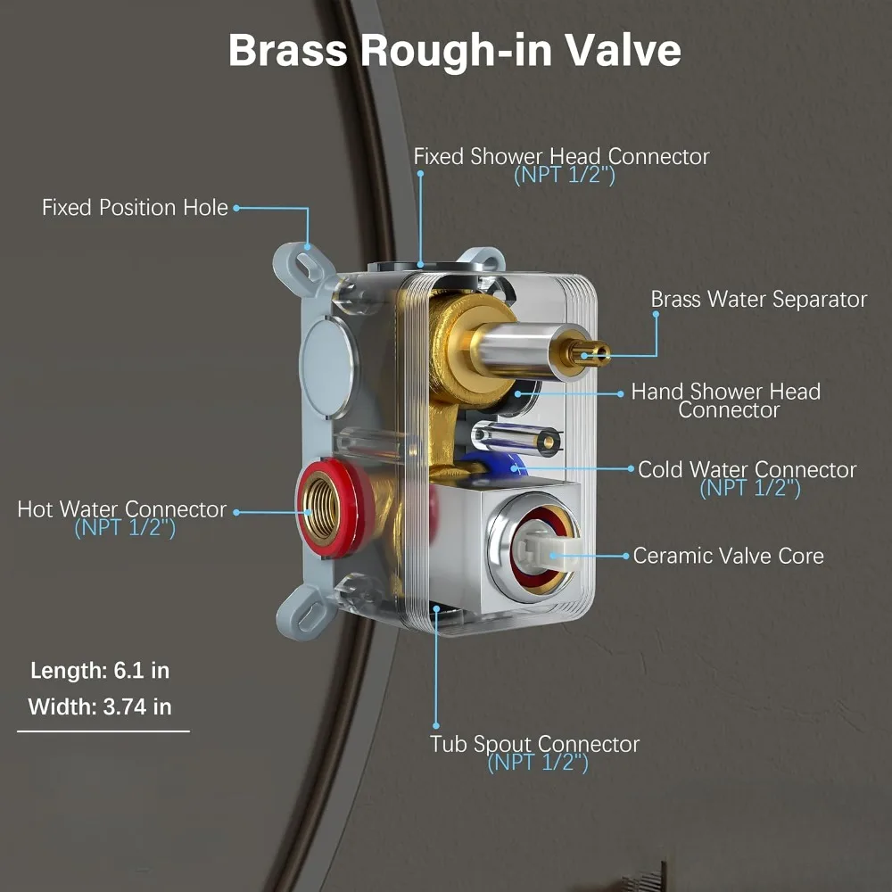 Душевая система с носиком для ванны набор настенным краном ванной комнаты