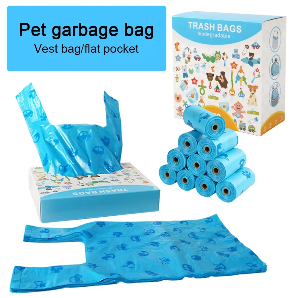 

100pcs 260pcs Biodegradable Dog Poop Bags Zero Waste Pet Garbage Bag Cat Waste Bag Trash Bags Cleaning Up Bags