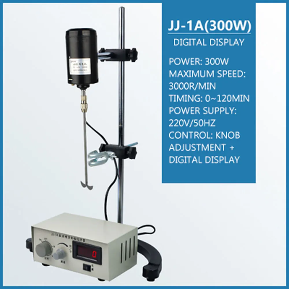

Power-increasing Electric Stirrer Machine JJ-1 300W Digital Display Constant Speed Laboratory Timing Stirrer Tool 220V