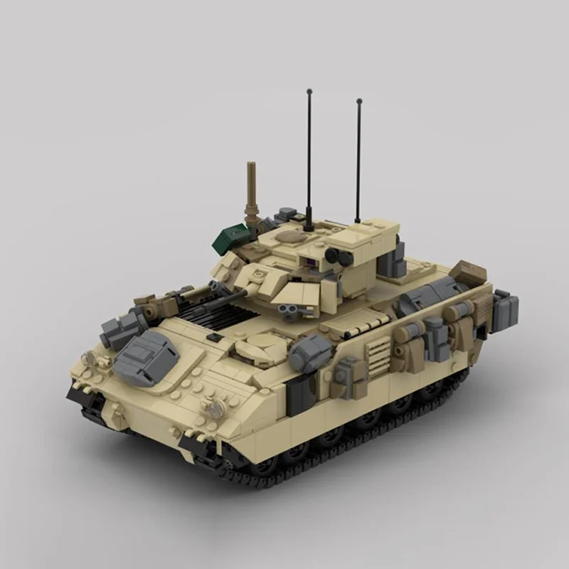 MOC Armored M2A2 BRADLEY IFV Автомобильные строительные блоки Модель штурмовой машины M1151 WW2