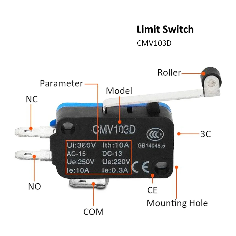 Высококачественный небольшой концевой выключатель HAOJIAYI CMV103D мгновенный