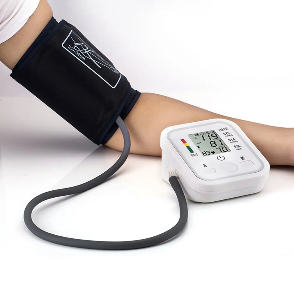 

Medical Digital Arm Wrist BP Blood Pressure Monitor Tensiometer Tonometer Automatic Sphygmomanometer Heart Rate Pulse Meter