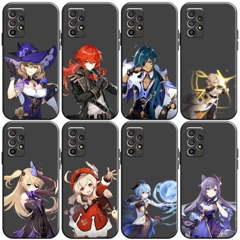 

Genshin Impact Project Game Phone Case For Samsung Galaxy A32 4G 5G A51 4G 5G A71 A72 4G 5G Back Silicone Cover Soft