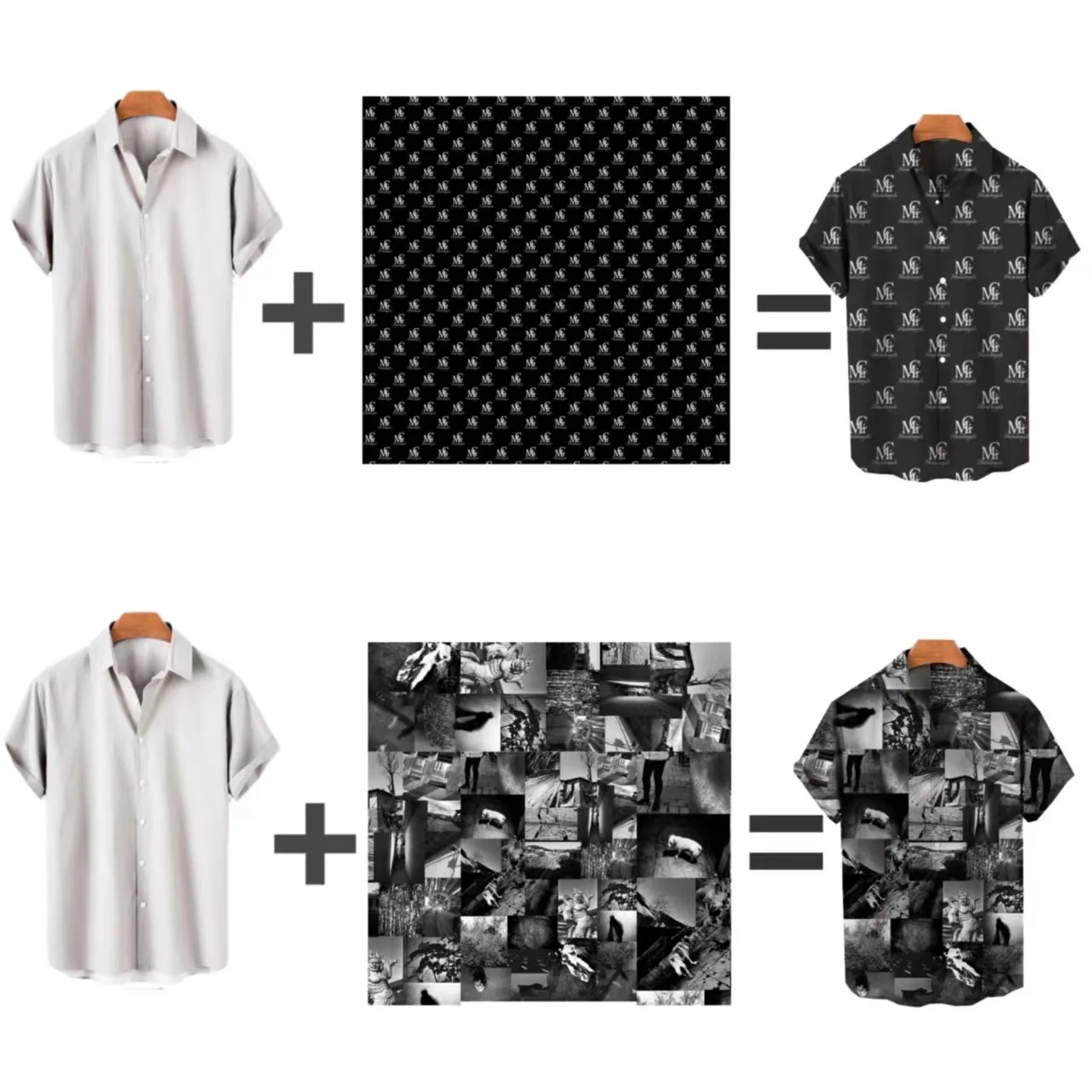 

Summer short sleeved fashionable casual beach men's cardigan short sleeved shirt