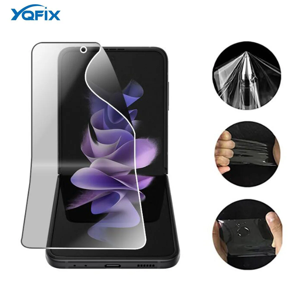 

Pravicy Hydrogel Film for Samsung Galaxy Z Flip 4 5G anti Spy Screen Protector for Samsung Galaxy Z Flip 3 Anti Glare Gel Film