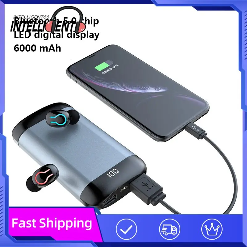 

Hifi-Музыкальная гарнитура; Два режима; 5,0; Автоматические наушники; Usb; Внешний аккумулятор; Наушники; Tws; Беспроводные наушники