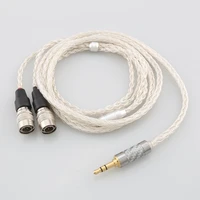 16 core occ silver plated earphone cable for mr speakers alpha dog ether c flow mad dog aeon headphone
