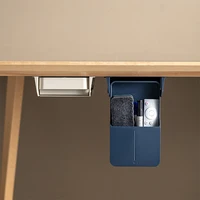 Storage Box For Office Pen Holder Hidden Sorting Box Kitchen Knife Fork Storage Tray Organizer Under Desk Drawer Adhesive