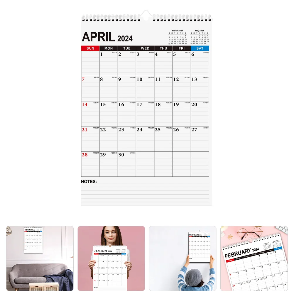 

Hanging Calendar Monthly Home Wall Daily Use Office Appointment 2024 2025 2024-2025 Simple Style