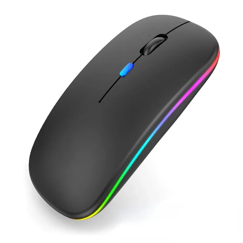 2023 new Tablet Phone Computer Bluetooth Wireless Mouse Charging Luminous 2.4G USB Wireless Mouse Portable Mouse for Xiaomi Sale