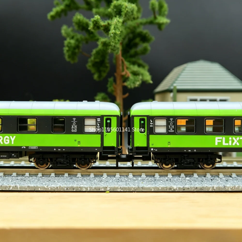 Фото Модель поезда N Scale 1/160, 6260085, два пассажирских вагона, набор вагонов для модели поезда, декор для песочницы, без электропривода. №5