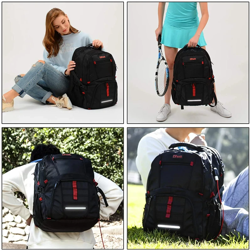 OPACK 18.4 Laptop Backpack Extra Large Backpack TSA Friendly Durable Travel Backpack , Anti theft & Secure, Water-Resistant Big