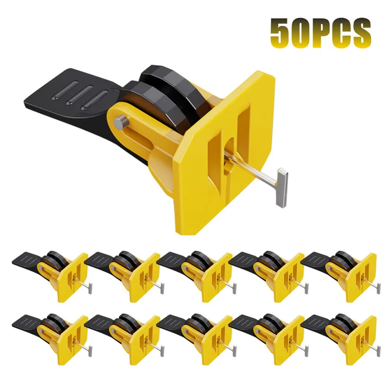 

50pcs Tile Leveler Adjuster Plastic Positioning Artifacts Leveler Locator Spacers For Flooring Wall Tile Construction Tools