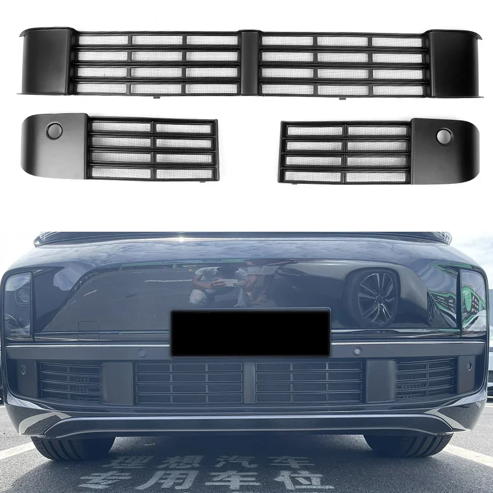 

Для Li L7 2023 2024 2025 Пряжка Установка решетки Сетка Внешние автомобильные аксессуары Защитный чехол от насекомых Сетчатая защита переднего бампера