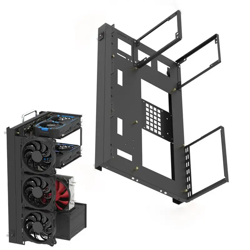 

Mini ATX MATX ITX PC Test Bench Open Air Frame DIY Case Portable Vertical For Graphics Card Classic 120/240/360w Water Cooling