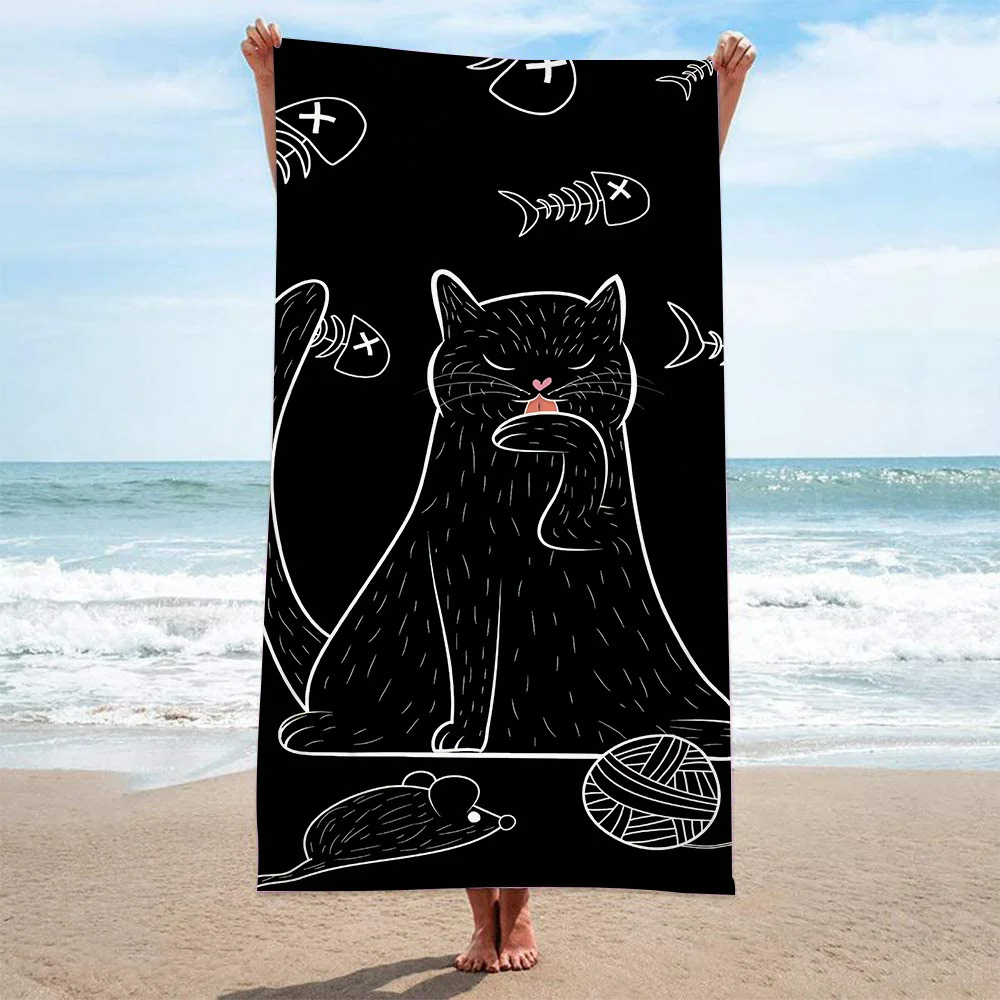 Delicate Microfiber Kid Girls Bath Towel Outdoor Seaside Soft Blanket Living Room Home Decor Swim