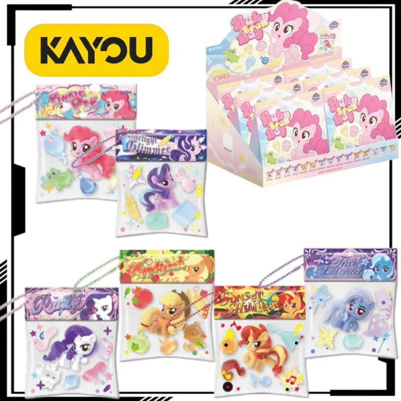 Фото KAYOU My Little Pony: Милая красочная серия подвесок, мультяшный Пинки Пай, декоративная подвеска-бэггет, аниме-мерч, праздничный подарок №1