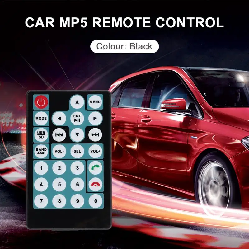 

New Type Car MP5 MP3 Intelligent Remote Control Simple Convenient Copy Operation 27 Keys ABS Material Car Accessories
