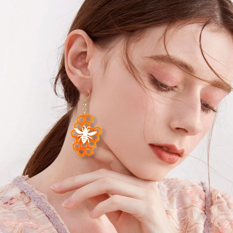 

Полимерная форма для ювелирных изделий из смолы, форма для сережек, брелок, кулон, соты, форма для сережек