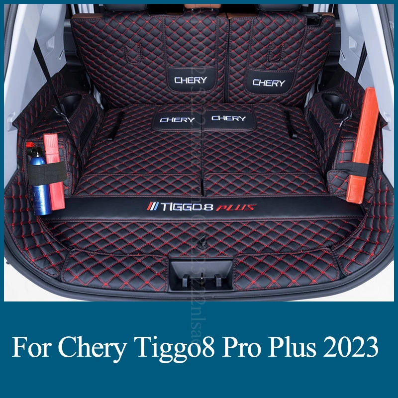 

Искусственная кожа под заказ коврик для багажника автомобиля для Chery Tiggo8 Pro Tiggo 8 Plus Аксессуары 2022 2023 2024автомобильные аксессуары интерьер