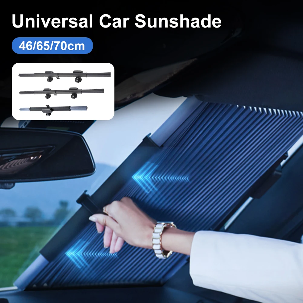 

Car Windshield Sunshade Retractable Window Curtains Car Sun Visor UV Blocking Sun Protective Cover Auto Exterior Accessories