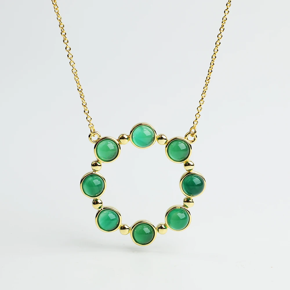 Элегантное натуральное круглое зеленое агатовое хризопраз 6 мм драгоценный