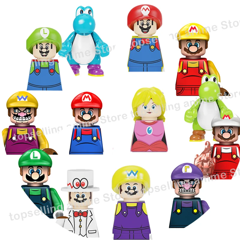 

Super Mario Bros Blocks Luigi mini Action toy Figure KDL 805 CY8001 Building Blocks Toys Bricks Assemble Toys Gifts for children