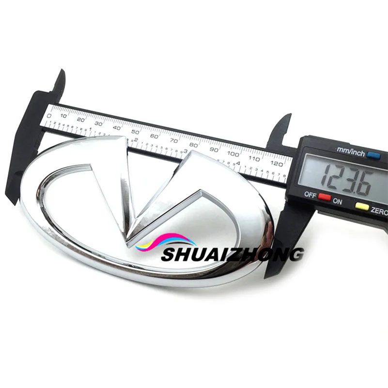 3D ABS Серебряный Хром Infiniti логотип автомобиля для заднего бампера багажника