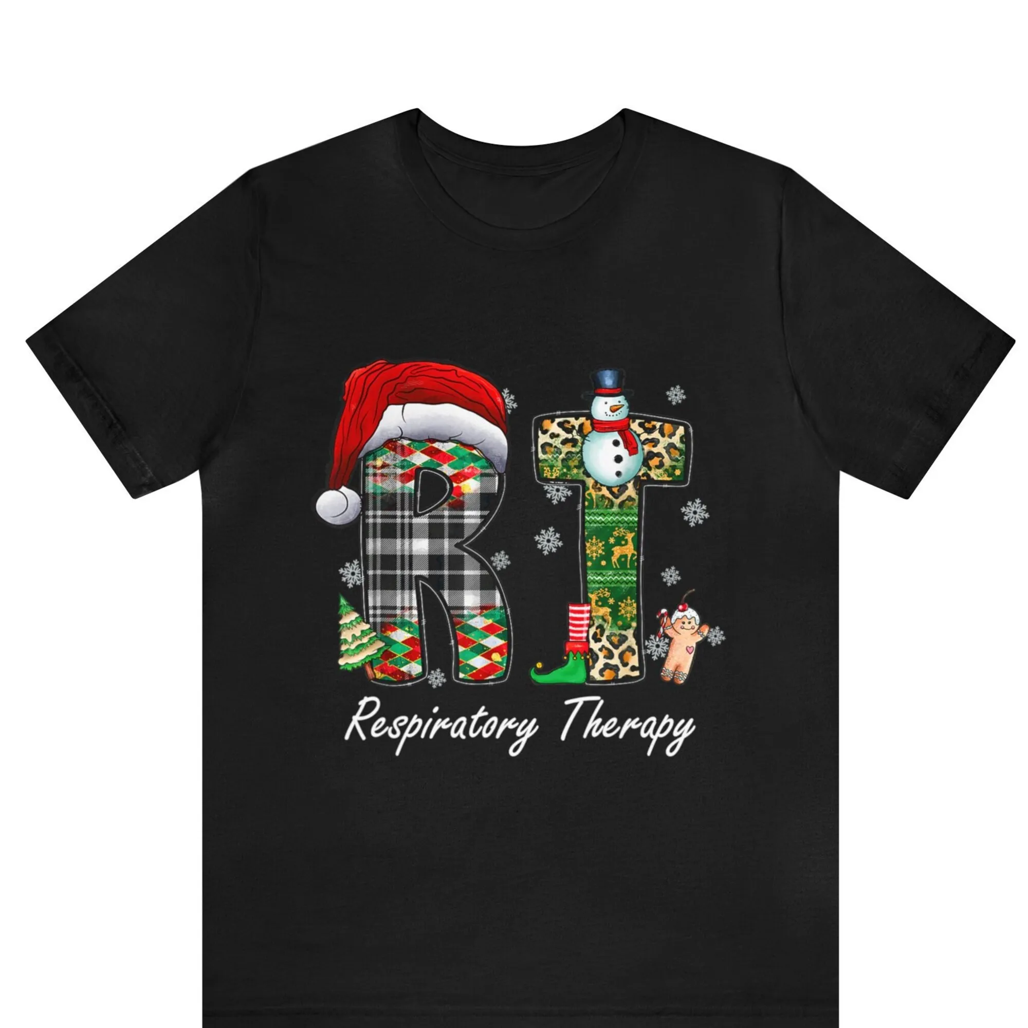 Дыхательный терапевт смешная Рождественская будущая медсестра футболка длинные