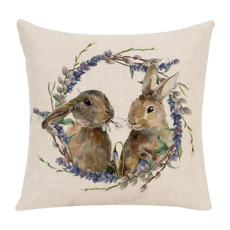 

Home Decorative Pure Color Cotton Hemp Tassel Pillow Cover Polyester Cotton Canvas Cushion Cover Easter Pillow Covers 18x18