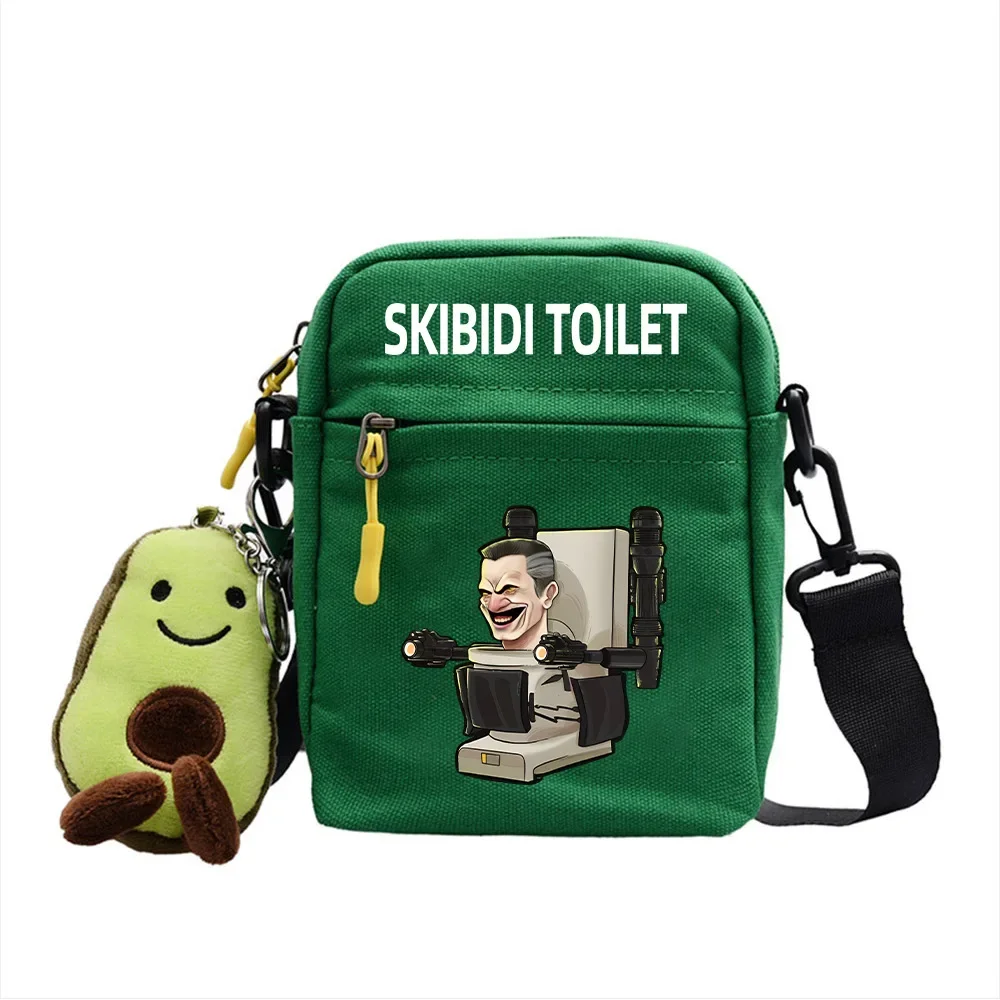 Популярная маленькая квадратная сумка Skibidi для унитаза мужчин и женщин через