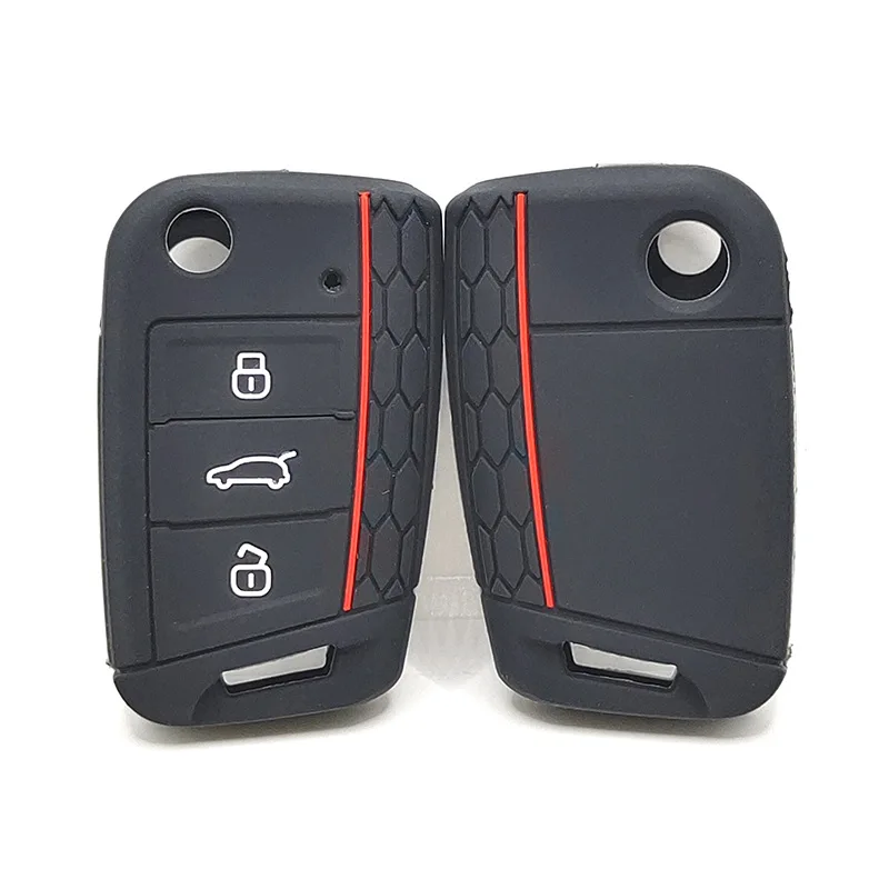 

3-кнопочный силиконовый чехол с откидной крышкой, подходит для VW GOLF 7 MK7 SKODA SEAT 2014 2015 2016 FOB HULL OCTAVIA COMBI LEON IBIZA CUPTRA Case