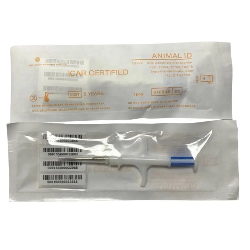 

Animal Microchip Implanter Kit ISO11784/785 FDX-B Chips Pet Microchip Implanter
