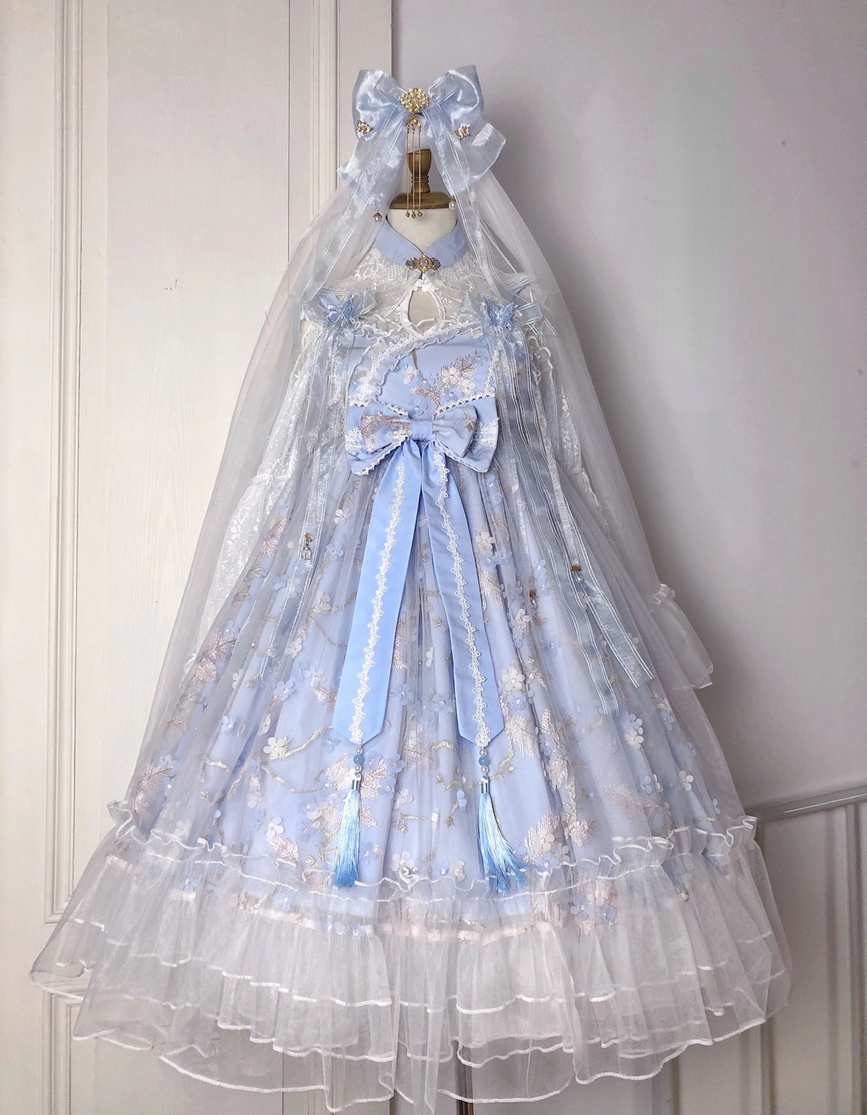 

Gorgerous Chinese Style Original Design Women's Lolita Suspender JSK Dress Cute Girl Summer One Piece