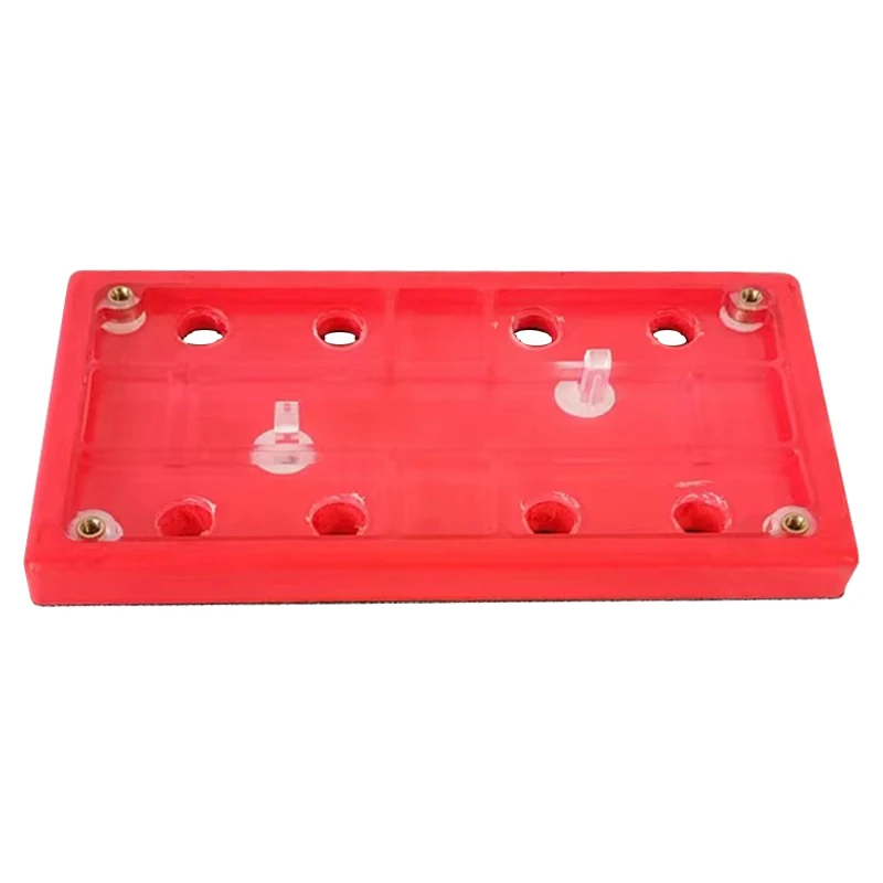 

8 Hole Pneumatic Polishing Machine Accessories Tray 93*175 4+4 Dry Grinding Machine Accessories Sandpaper Polishing Rectangle