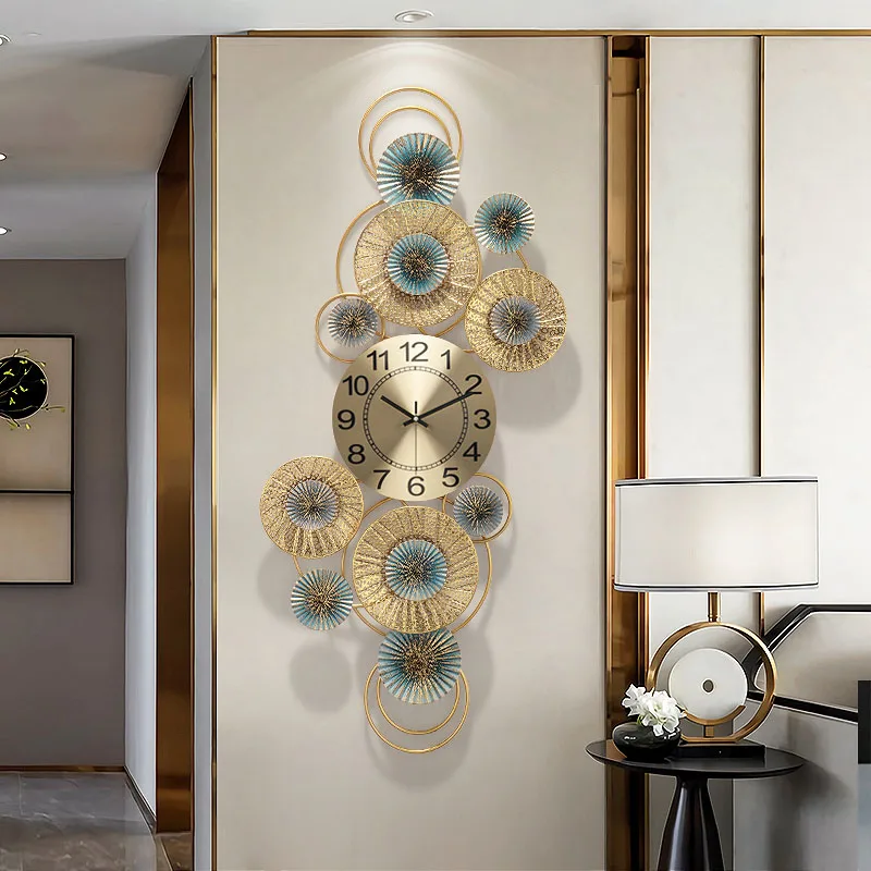 

Luxury Giant Wall Clock Modern Design Silent Large Wall Clock Mechanism Living Room Decoration Relogio De Parede Home Decor