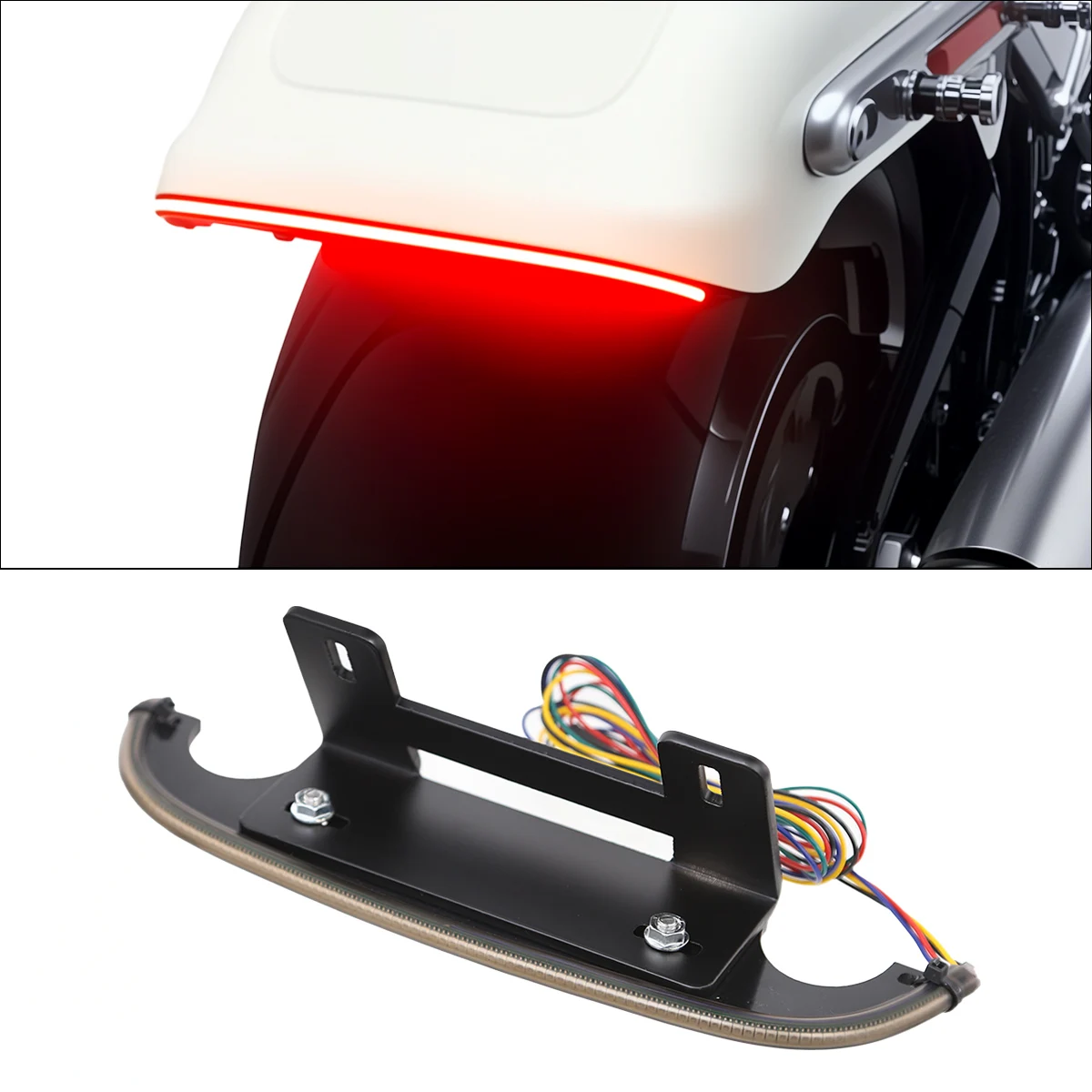 

Светодиодный задний дымовой фиксатор крыла, ходовой тормоз, указатель поворота, комплект задних фонарей для Harley Softail 2018-2025 Fat Boy