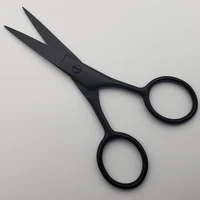professional 440c 4 inch small hair scissors makeup nose trimmer cutting barber makas eyebrow shears hairdressing scissors