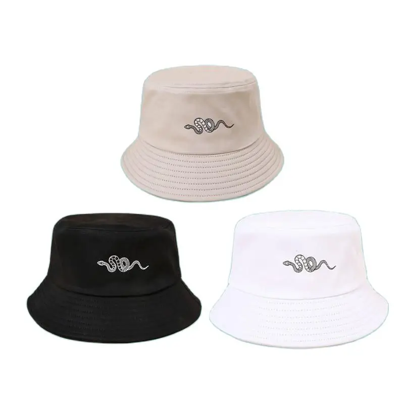 

LDSLYJR 2021 snake pattern Bucket Hat Fisherman Hat outdoor travel hat Sun Cap Hats for Men and Women 88