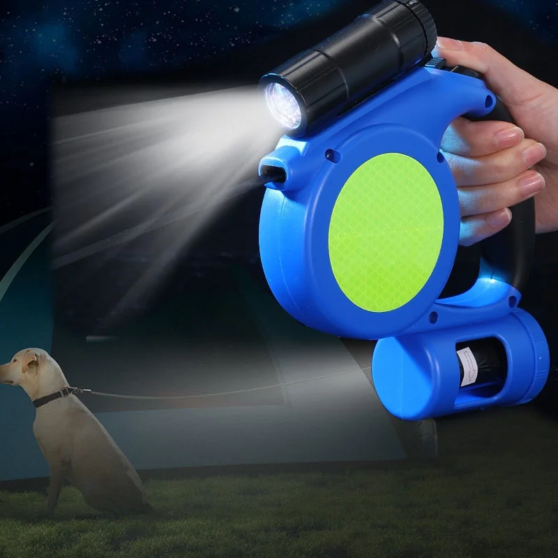 

Automatic Telescopic Dog Leash Dog Chain Small Medium Dog Leads 5m Headlamp Retractable Glow Dark Dog Supplies