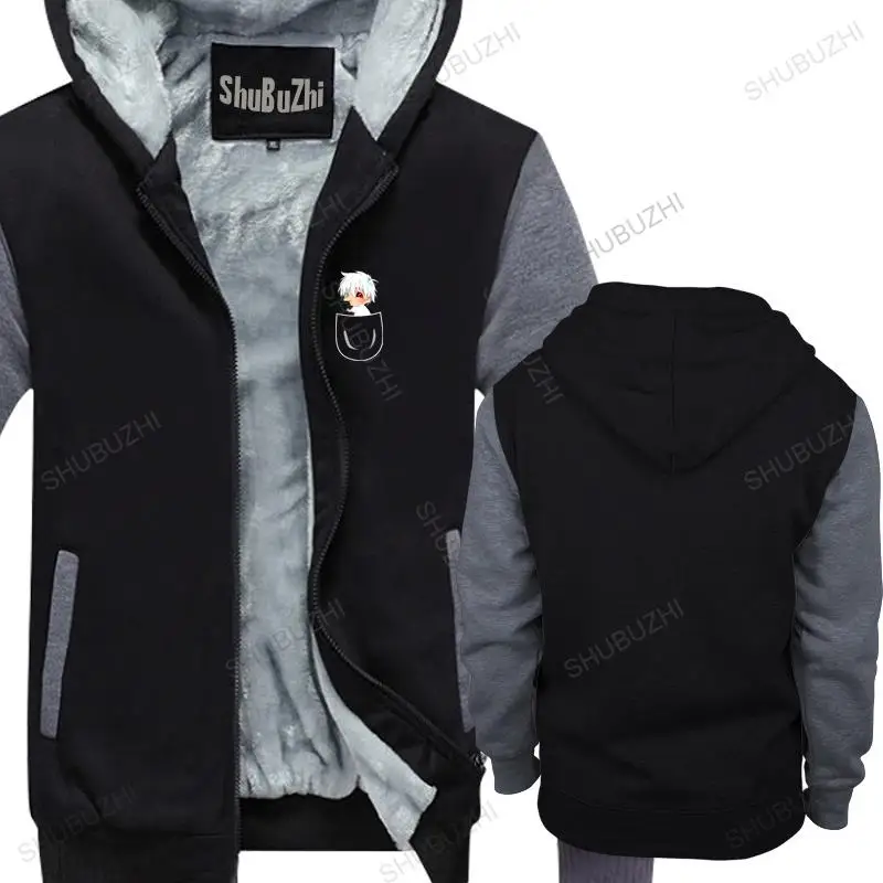 

new arrived men hoodies winter TOKYO GHOUL jacket Men japanese anime hoodies male KANEKI KEN cotton fleece jacket for man