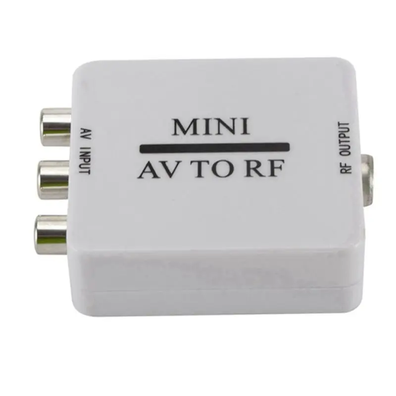 Фото Кабель-конвертер 3X RCA/A/V (композитный видеокабель) в RF/коаксиальный, совместимый с модулятором ТВ №2