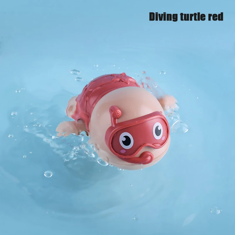 Water Toys Baby Bath Toys On The Chain Wind Up Swimming Little White Goose Bathroom