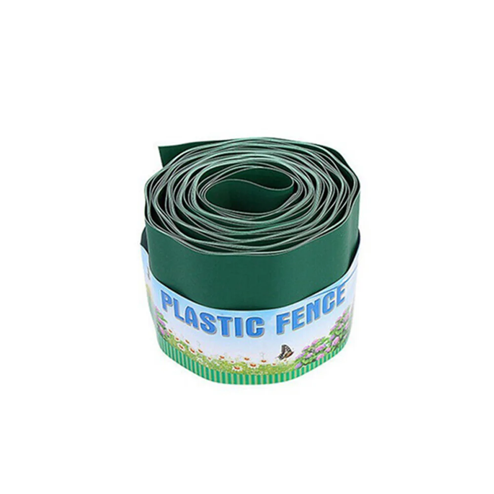 

1PCS Green Garden Plastic Lawn Edge Grass Lawn Edge Border Fence Path Flexible Lawn Edging Border Fence Accessories